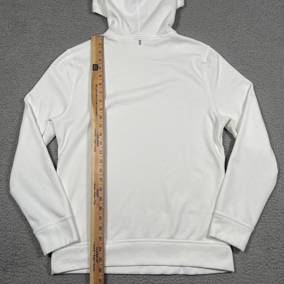 NoBull Hoodie Womens L White Crossfit Training Gym Sweatshirt Drawstring - Picture 6 of 8